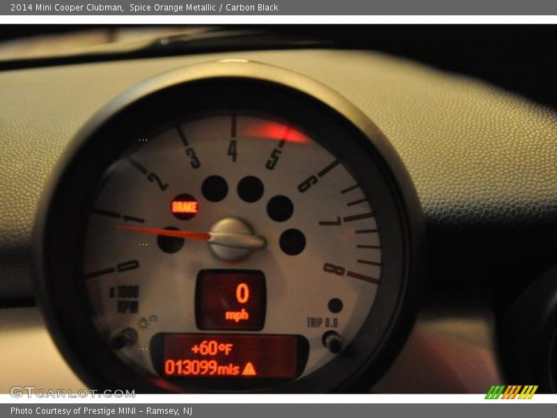 Spice Orange Metallic / Carbon Black 2014 Mini Cooper Clubman
