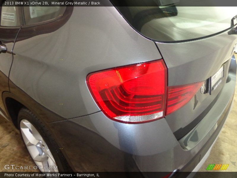 Mineral Grey Metallic / Black 2013 BMW X1 xDrive 28i