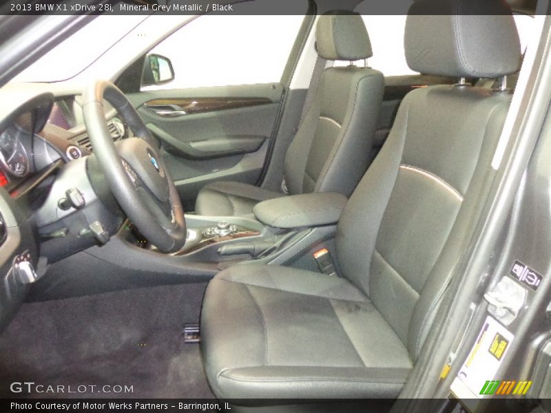 Mineral Grey Metallic / Black 2013 BMW X1 xDrive 28i