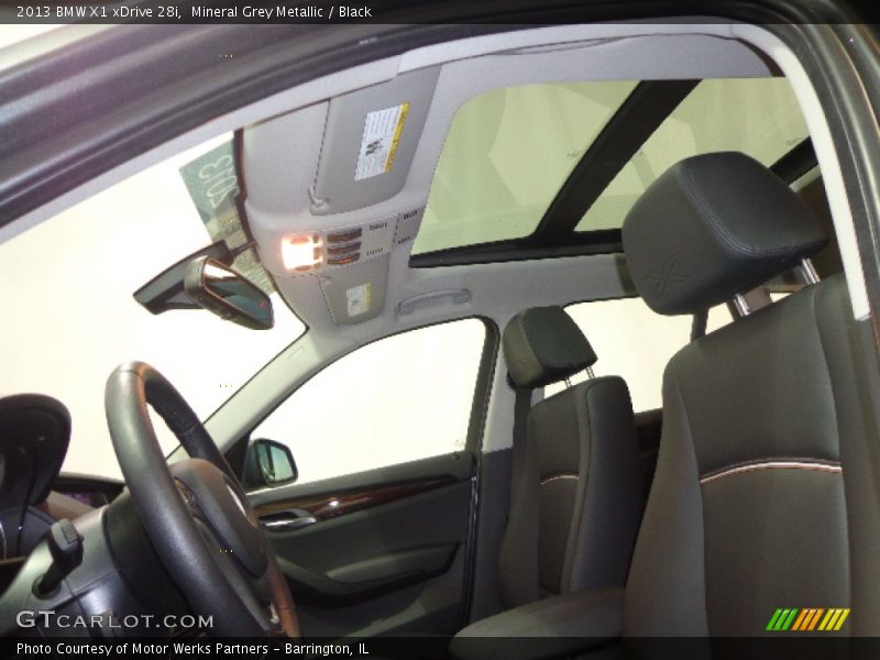 Mineral Grey Metallic / Black 2013 BMW X1 xDrive 28i