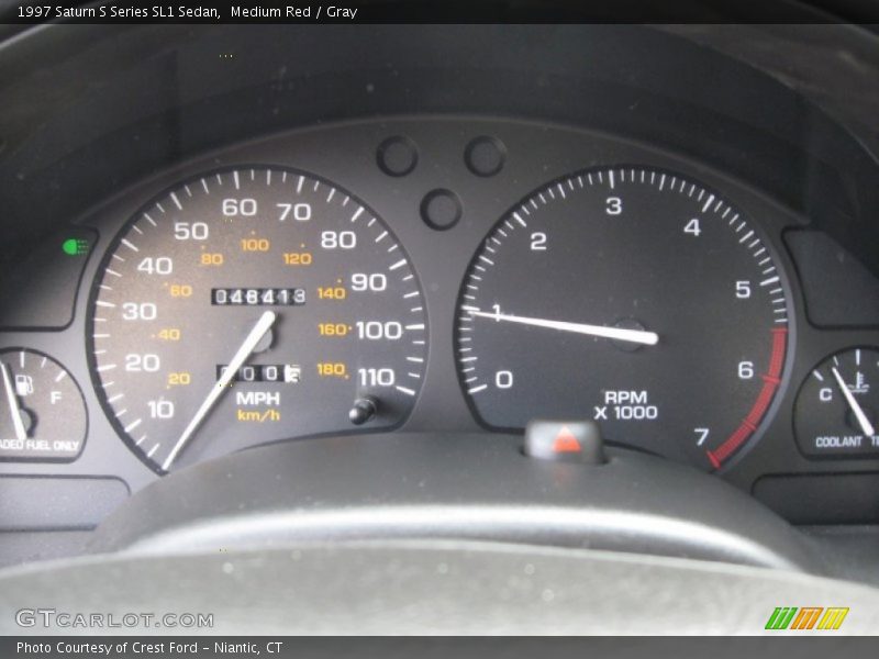 Medium Red / Gray 1997 Saturn S Series SL1 Sedan
