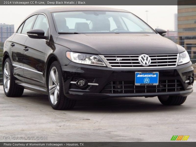 Deep Black Metallic / Black 2014 Volkswagen CC R-Line