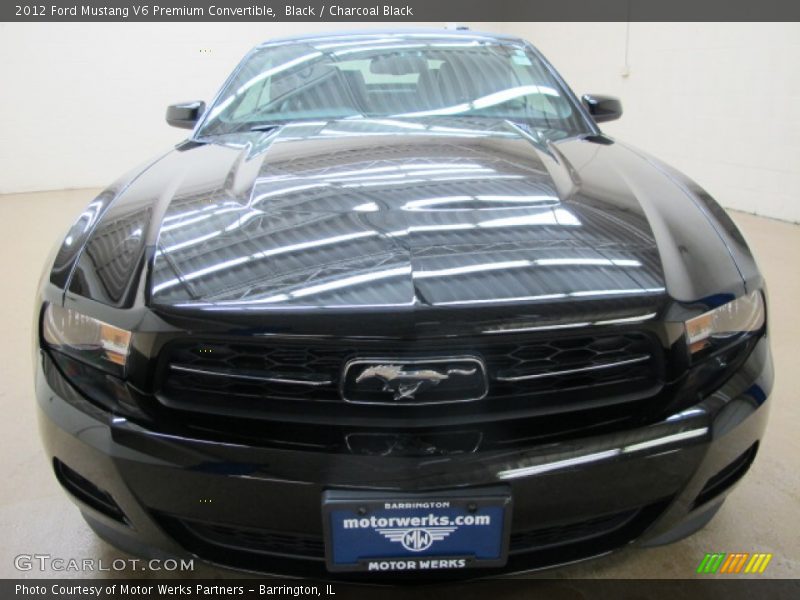 Black / Charcoal Black 2012 Ford Mustang V6 Premium Convertible