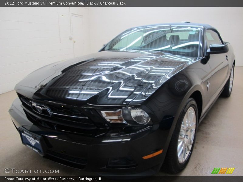 Black / Charcoal Black 2012 Ford Mustang V6 Premium Convertible