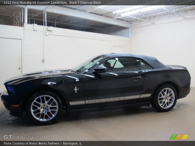 Black / Charcoal Black 2012 Ford Mustang V6 Premium Convertible