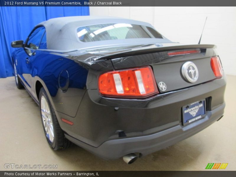 Black / Charcoal Black 2012 Ford Mustang V6 Premium Convertible