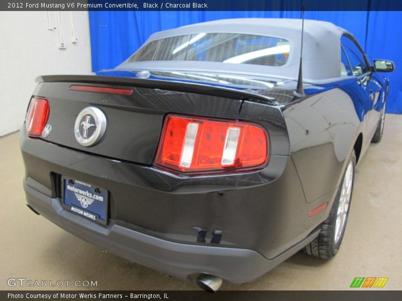 Black / Charcoal Black 2012 Ford Mustang V6 Premium Convertible