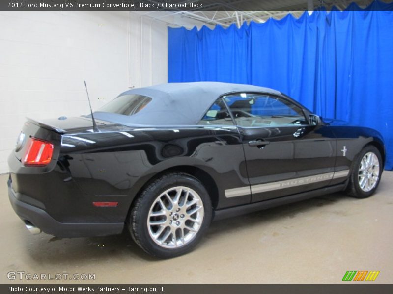 Black / Charcoal Black 2012 Ford Mustang V6 Premium Convertible