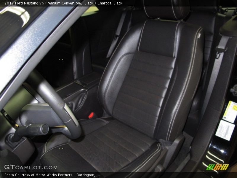 Black / Charcoal Black 2012 Ford Mustang V6 Premium Convertible