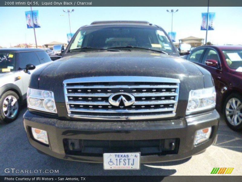 Liquid Onyx Black / Charcoal 2008 Infiniti QX 56