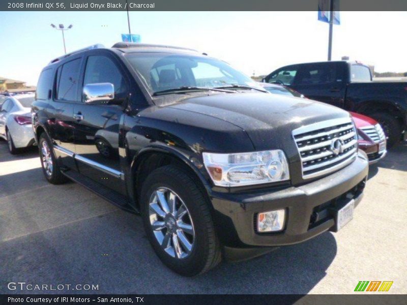 Liquid Onyx Black / Charcoal 2008 Infiniti QX 56