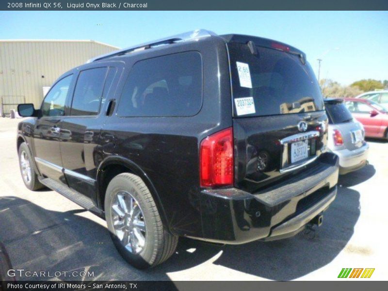 Liquid Onyx Black / Charcoal 2008 Infiniti QX 56