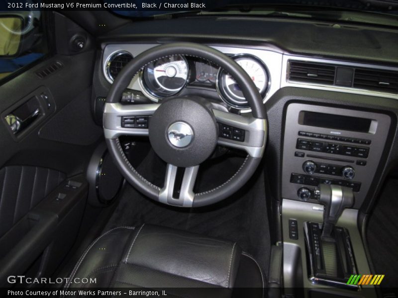 Black / Charcoal Black 2012 Ford Mustang V6 Premium Convertible