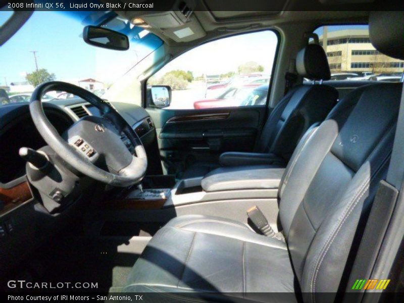 Liquid Onyx Black / Charcoal 2008 Infiniti QX 56