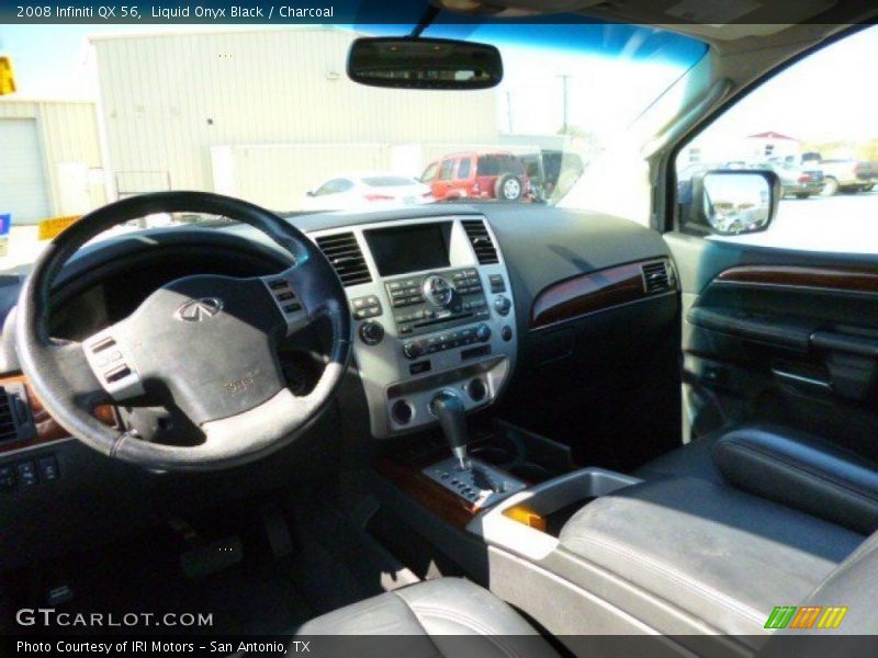 Liquid Onyx Black / Charcoal 2008 Infiniti QX 56