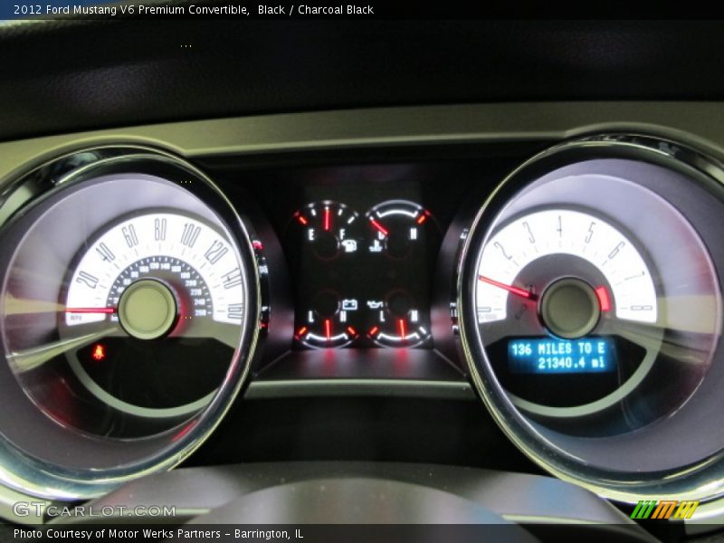 Black / Charcoal Black 2012 Ford Mustang V6 Premium Convertible