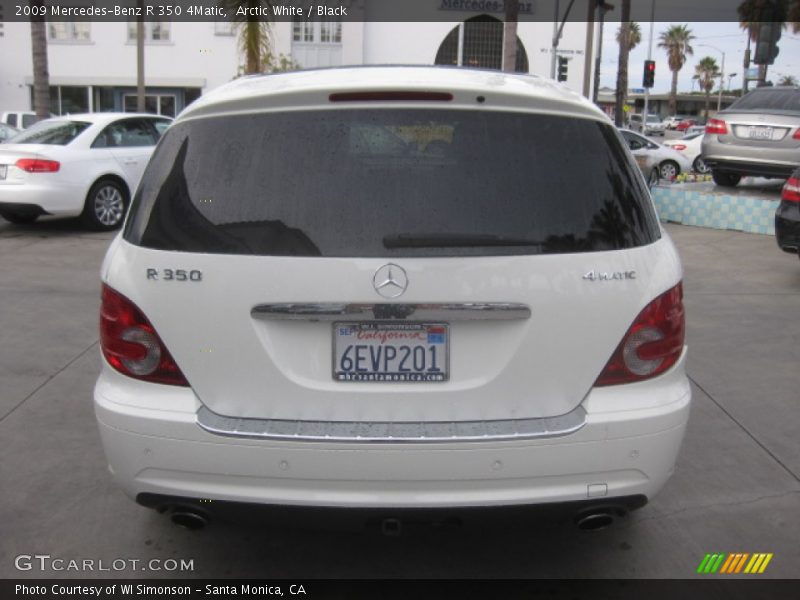 Arctic White / Black 2009 Mercedes-Benz R 350 4Matic