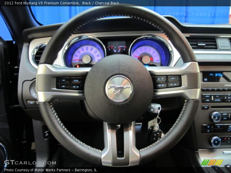Black / Charcoal Black 2012 Ford Mustang V6 Premium Convertible