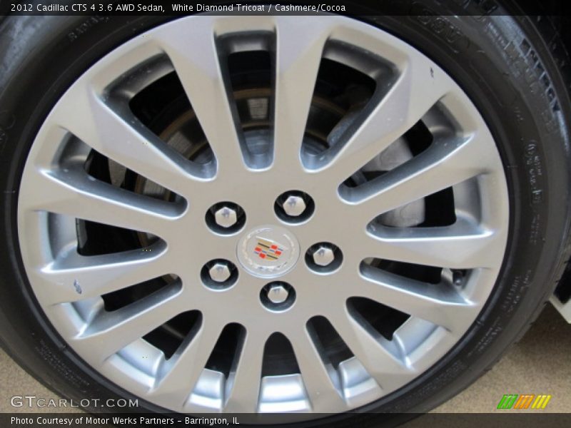 White Diamond Tricoat / Cashmere/Cocoa 2012 Cadillac CTS 4 3.6 AWD Sedan