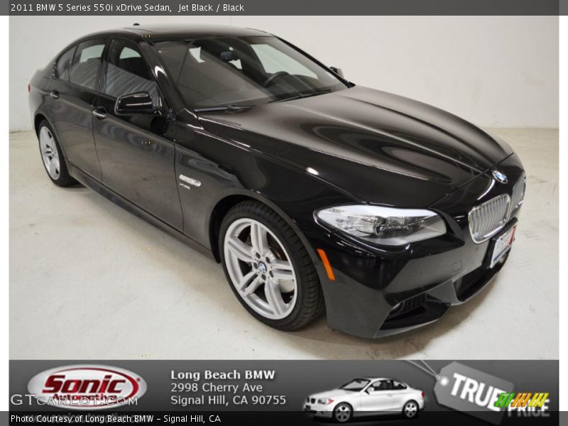 Jet Black / Black 2011 BMW 5 Series 550i xDrive Sedan
