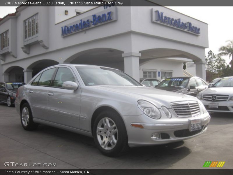 Brilliant Silver Metallic / Ash Grey 2003 Mercedes-Benz E 320 Sedan