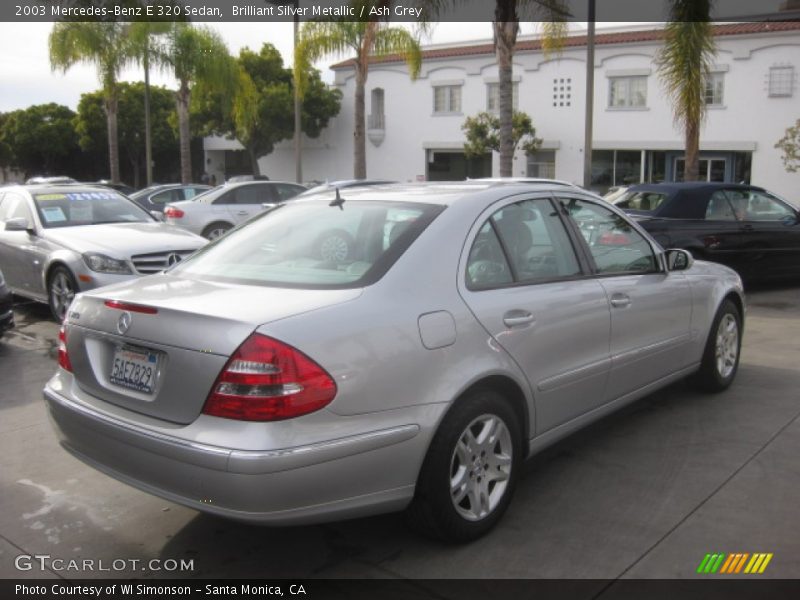 Brilliant Silver Metallic / Ash Grey 2003 Mercedes-Benz E 320 Sedan