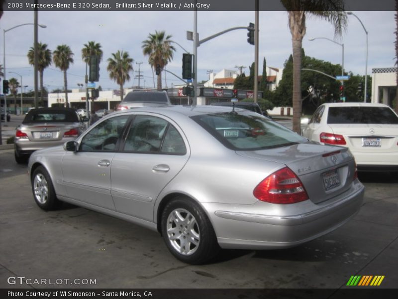 Brilliant Silver Metallic / Ash Grey 2003 Mercedes-Benz E 320 Sedan