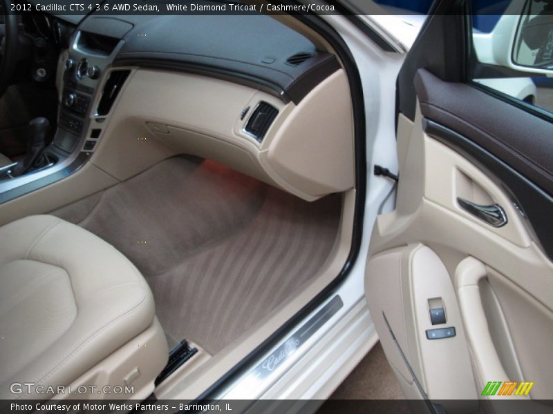 White Diamond Tricoat / Cashmere/Cocoa 2012 Cadillac CTS 4 3.6 AWD Sedan