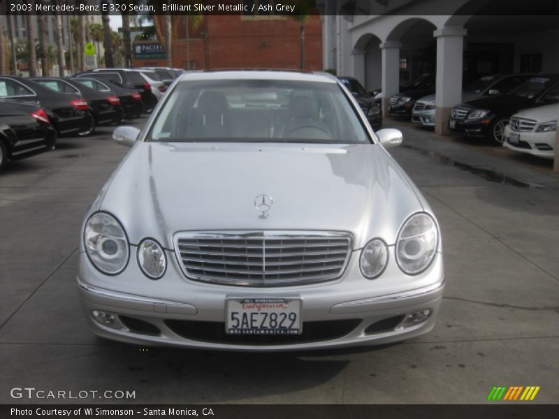 Brilliant Silver Metallic / Ash Grey 2003 Mercedes-Benz E 320 Sedan