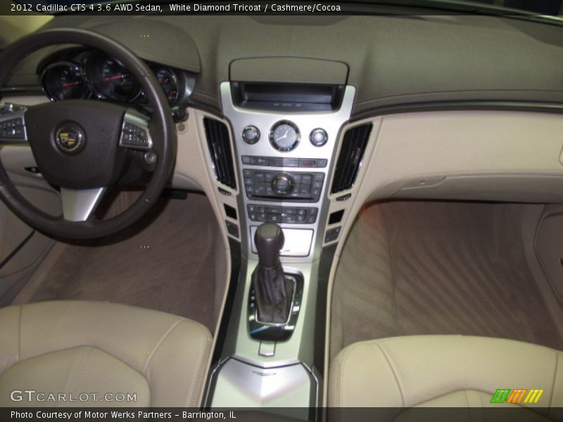 White Diamond Tricoat / Cashmere/Cocoa 2012 Cadillac CTS 4 3.6 AWD Sedan