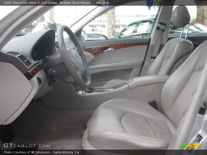 Front Seat of 2003 E 320 Sedan