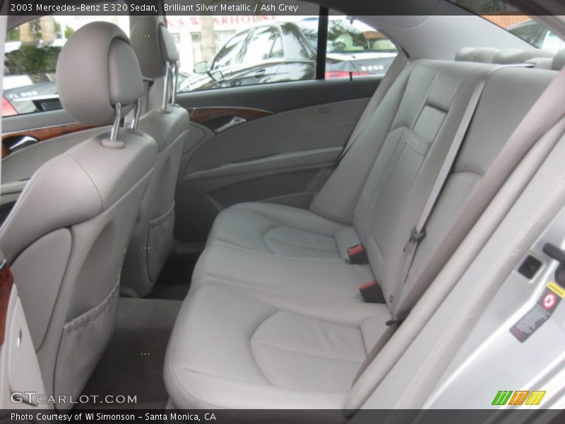 Rear Seat of 2003 E 320 Sedan