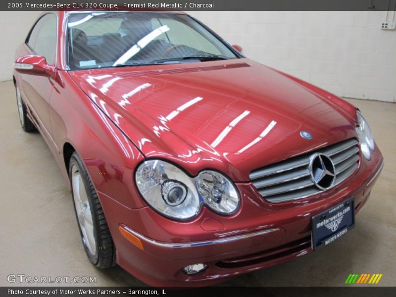 Firemist Red Metallic / Charcoal 2005 Mercedes-Benz CLK 320 Coupe