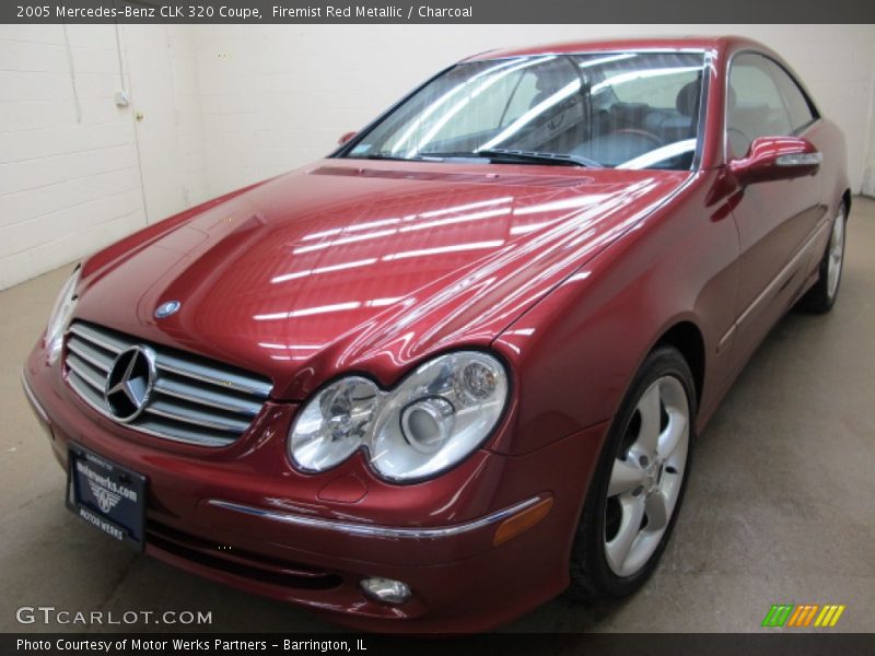 Firemist Red Metallic / Charcoal 2005 Mercedes-Benz CLK 320 Coupe