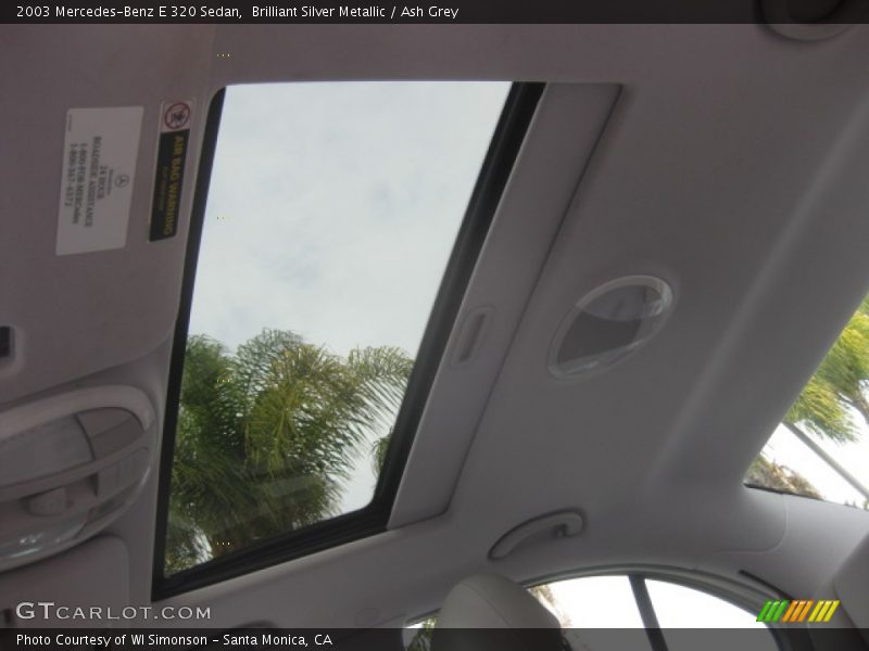 Brilliant Silver Metallic / Ash Grey 2003 Mercedes-Benz E 320 Sedan