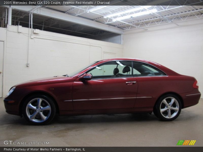 Firemist Red Metallic / Charcoal 2005 Mercedes-Benz CLK 320 Coupe