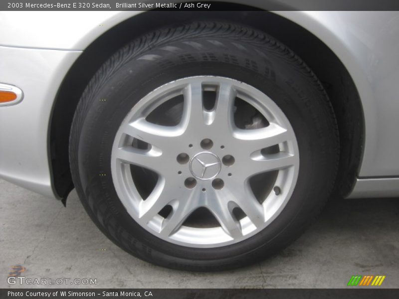 Brilliant Silver Metallic / Ash Grey 2003 Mercedes-Benz E 320 Sedan