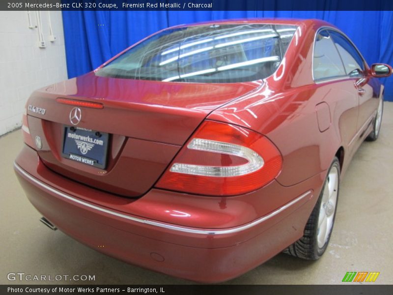 Firemist Red Metallic / Charcoal 2005 Mercedes-Benz CLK 320 Coupe