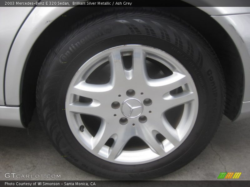 Brilliant Silver Metallic / Ash Grey 2003 Mercedes-Benz E 320 Sedan