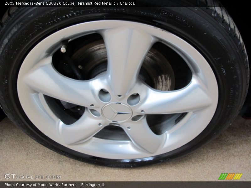 Firemist Red Metallic / Charcoal 2005 Mercedes-Benz CLK 320 Coupe