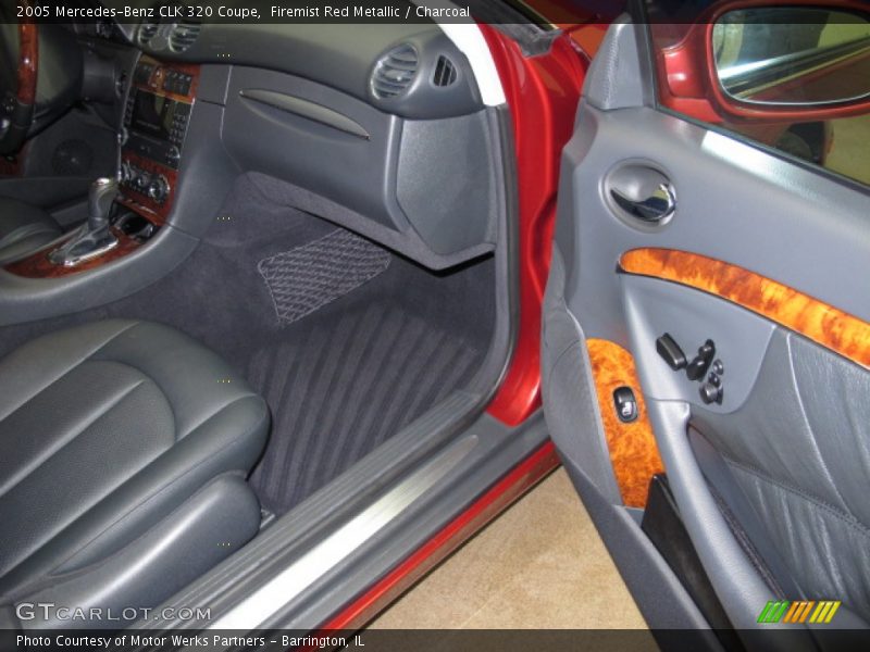 Firemist Red Metallic / Charcoal 2005 Mercedes-Benz CLK 320 Coupe