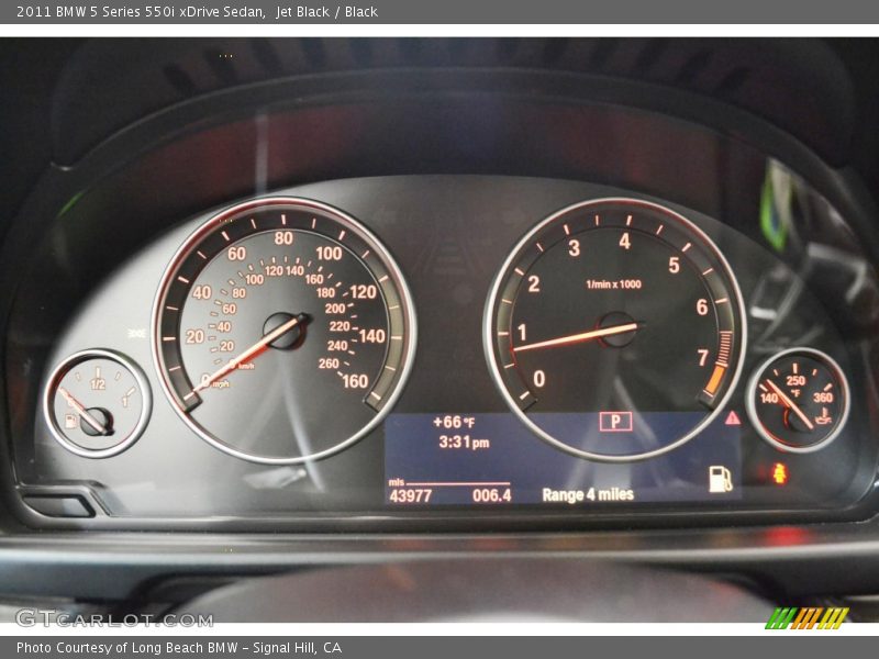 Jet Black / Black 2011 BMW 5 Series 550i xDrive Sedan