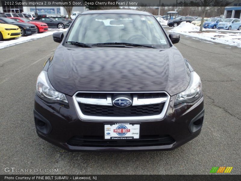 Deep Cherry Red Pearl / Ivory 2012 Subaru Impreza 2.0i Premium 5 Door