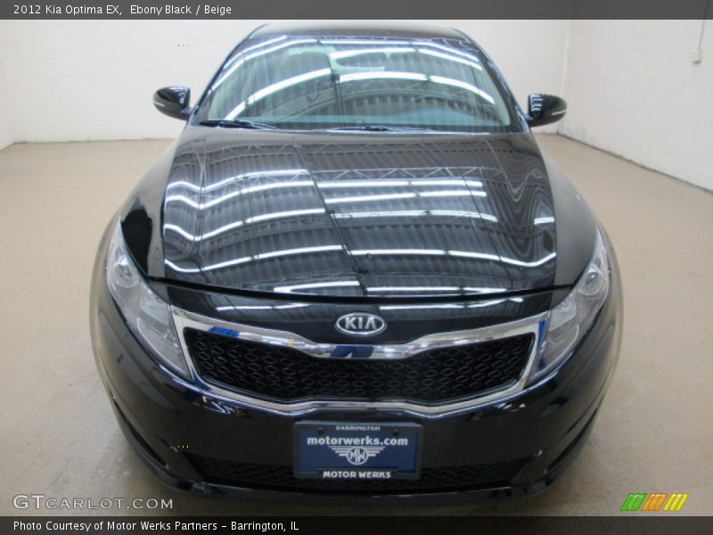 Ebony Black / Beige 2012 Kia Optima EX