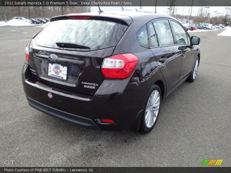 Deep Cherry Red Pearl / Ivory 2012 Subaru Impreza 2.0i Premium 5 Door