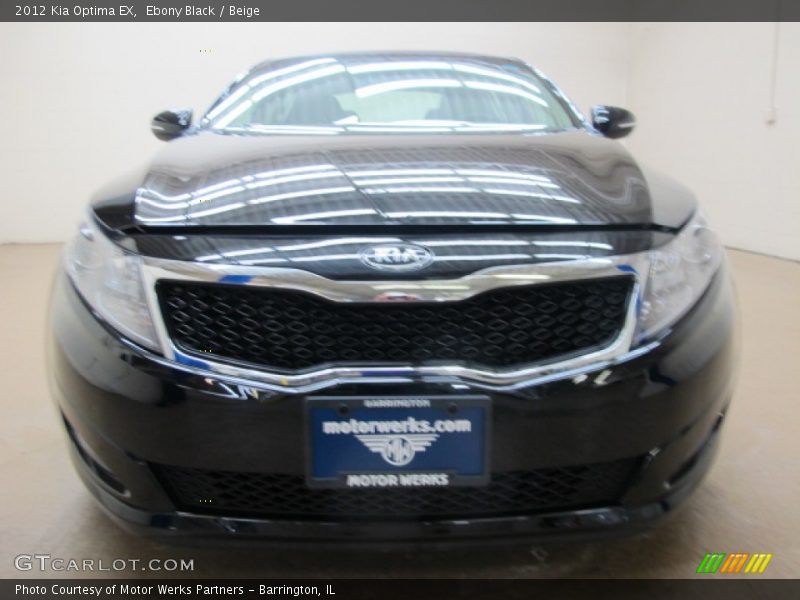 Ebony Black / Beige 2012 Kia Optima EX