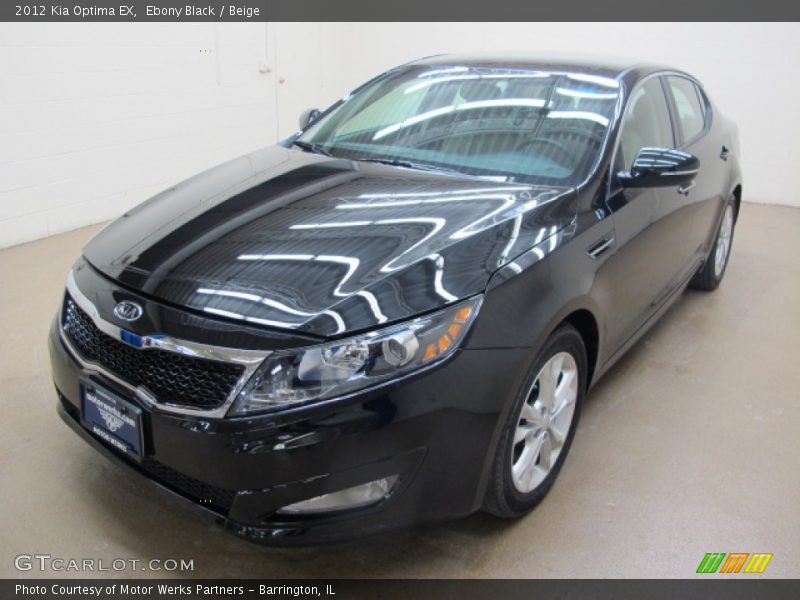 Ebony Black / Beige 2012 Kia Optima EX