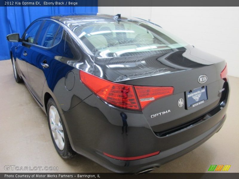 Ebony Black / Beige 2012 Kia Optima EX