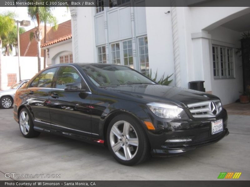 Black / Black 2011 Mercedes-Benz C 300 Sport