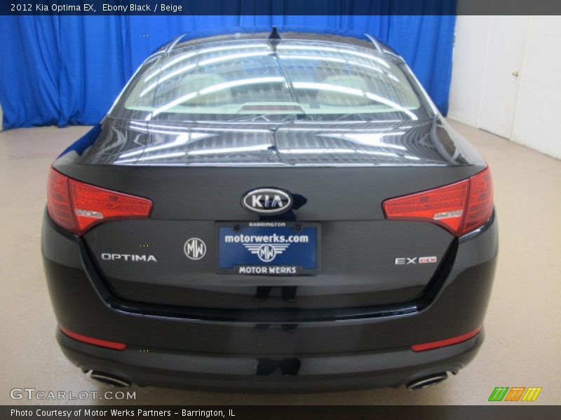 Ebony Black / Beige 2012 Kia Optima EX